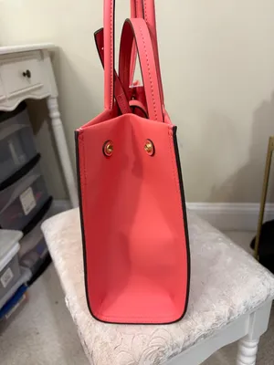 NWT Tory Burch Ella Small Tote in Coral Crush thumbnail 8