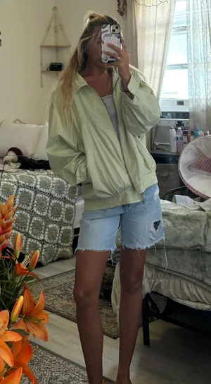 Green Zip Up Jacket thumbnail 3