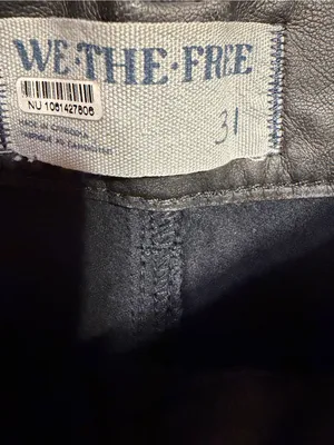 We The Free Black Faux Leather Pants thumbnail 4