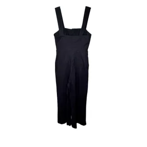 Maeve Anthropologie The Colette Jumpsuit Womens 8 Black Wide Leg Linen Blend‎ thumbnail 12
