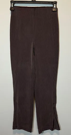 Lululemon Ribbed Softstreme Zipped Hem Pants Espresso Brown 2 thumbnail 1
