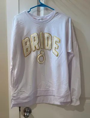 White Bride Pullover Simply Southern Team thumbnail 1