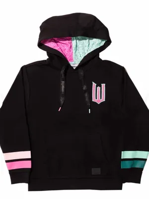 Loungefly Wicked Elphaba & Glinda Split‎ Unisex Hoodie Medium thumbnail 1