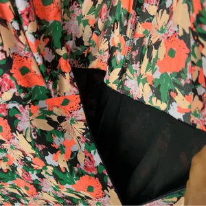 J. Crew Mercantile Neon Floral Print Ruched Waist Sleeveless Flounce Dress‎ thumbnail 14
