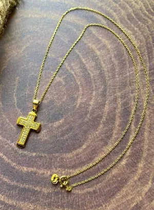 Cross 18k Gold  Necklace thumbnail 1