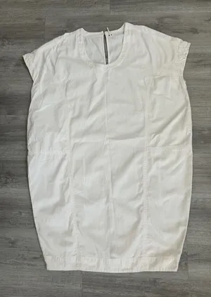 Free People White Boxy Scoop-Neck Maxi Dress thumbnail 1