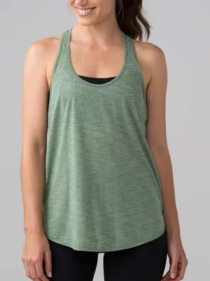 💚Lululemon Heathered Green 105 Singlet Tank Top thumbnail 1