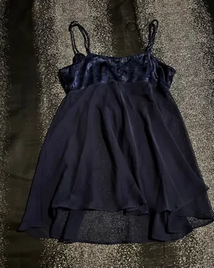 Womens medium Victoria's Secret Babydoll chemise/nightie/slip dress-navy blue thumbnail 2