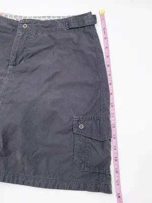 Horny Toad Cargo Skort Size 2 Dark Grey Adjustable Waist Hiking Gorpcore Y2K thumbnail 9