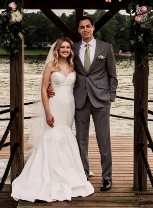 Vow’d Wedding Dress White Size 4 thumbnail 1