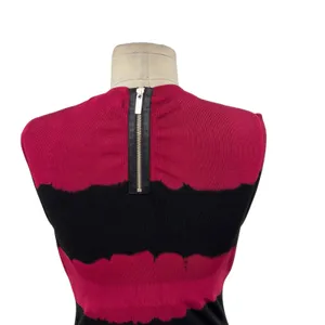 Karen Millen‎ Dress Bodycon Fit & Flare Sleeveless Tie Dye Red Black Size Small thumbnail 10