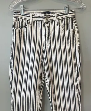 Black and White Vertical Stripe jeans bdg brand like new thumbnail 1