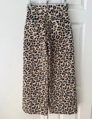 Anthropologie Maeve The Ettie Knit High-Rise Crop Wide-Leg Pants, Size 25 thumbnail 10