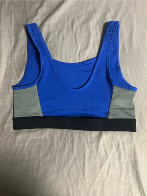 Nike Blue & Black Dri-FIT Sports Bra Size M thumbnail 2