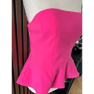 Zara pink corset top size M cute going out shirt NWT thumbnail 2