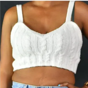 Free People Cable Knit Crop Top thumbnail 1