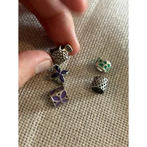 A504 charm bracket silver plated 5 pcs Gray thumbnail 7