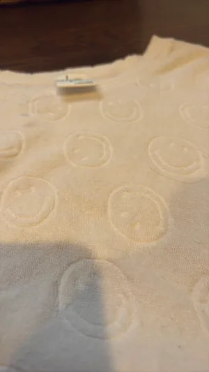 aerie white shirt smiley faces thumbnail 4