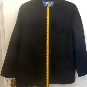 Old navy black or dark  blue wool short coat thumbnail 12