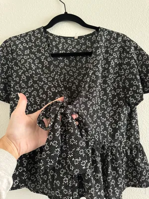 Tie In Front Shirt Multi Size M thumbnail 2