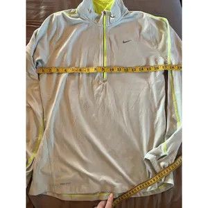 NIKE Pullover Womens Medium Light Blue Green Running Dri Fit Athletic 1/2 Zip thumbnail 7
