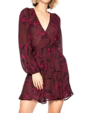 ALC Silk Wrap Dress Size 2 thumbnail 1