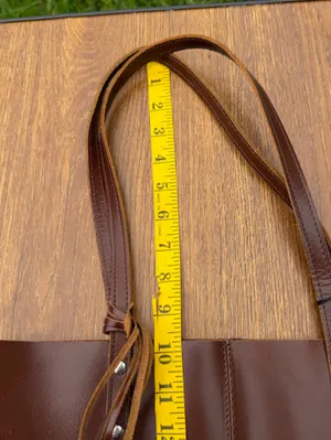 Canyon Leather Tote Bag Brown Mississippi State Full Grain Leather NWT thumbnail 16