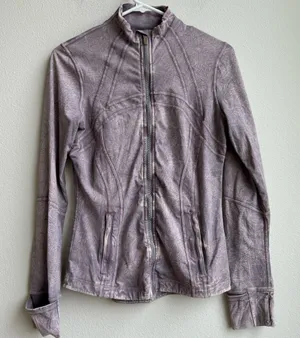 Lululemon Define Jacket Dye Ice Wash Violet Verbena Pink Purple Size 8 Medium thumbnail 1