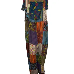 Paths‎ Of The Spirit Mushroom Patchwork Overalls nWT thumbnail 2