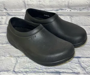 Crocs On The Clock Work Slip On Size Men 7 W 9 Shoes Black Comfort Clogs 205073 thumbnail 1