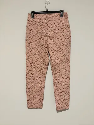 Jules & Leopold pull on Dress Pants Floral‎ Soft Comfort Casual pink medium thumbnail 2