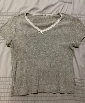 Tilly's Light Grey Blouse thumbnail 2