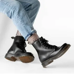 Dr. Martens Docs 1460 Smooth Black Leather Ankle Boots 11822 Size US 7 / EU 38 thumbnail 2