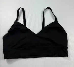FP Movement Sports Bra‎ V-Neck Medium Support Black Activewear Bra Size L thumbnail 1