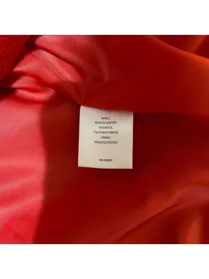 A Loves A Women's Red Wool Belted Coat Size Small thumbnail 8