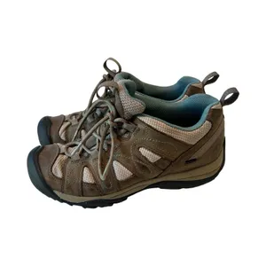 KEEN Voyageur Womens 7 Brown Leather Mesh Low Top Hiking Shoes 1005293-SHDP‎ thumbnail 5
