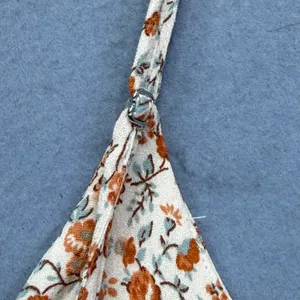 Reformation Floral V-Neck Camisole Top Cream Orange XL 22587 RN143248 thumbnail 7