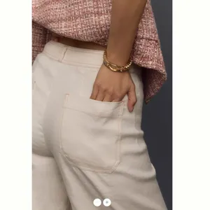 Anthropologie The Ettie High-Rise Crop Wide-Leg Pants by Maeve: Linen Edition thumbnail 5