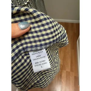 NEW Tuckernuck Pomander Place Navy Gingham Kenzie Dress Size Small thumbnail 10