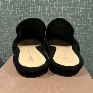 NIB GIANVITO ROSSI Raja Crystal Slide Shoe Shoes Black 8.5 thumbnail 7