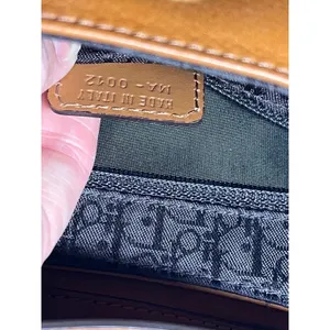Vintage 2002 Christian Dior Street Chic Columbus Bag Tan Leather Galliano Era‎ thumbnail 14
