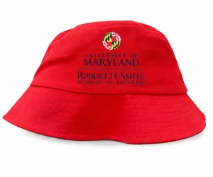University Of Maryland Robert H Smith School‎ Of Business Red Bucket Hat Terps thumbnail 1