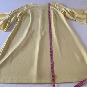 Taylor Woman Yellow Dress 14W Ruffle Sleeve Shift Dress Plus Size Cocktail Sprin thumbnail 5