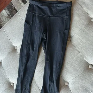 Lululemon Black Full Length Mesh Leggings Size 2 thumbnail 4