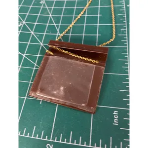 The Initial Name Game CINDY Pendant Necklace Gold Tone Suspended Letter C thumbnail 3
