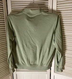 PM Alfred Dunner green embroidered track sweater thumbnail 2