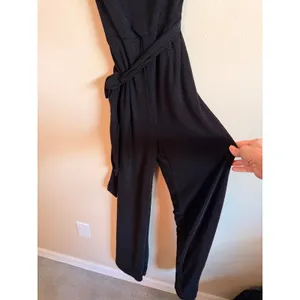 Petal + Pup Jumpsuit Womens Medium Black One Shoulder Shimmer Wide Leg JS5065 thumbnail 5