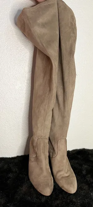 Steve Madden Women's 9.5 Emotions Taupe Over The Knee Boots thumbnail 1