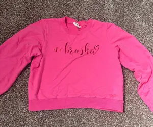 Nebraska cropped crew neck Pink thumbnail 1