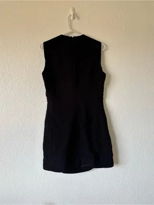 ZARA Women's Black Sleeveless Mini Dress Size Medium (EUR M / USA M) Back Zip thumbnail 12